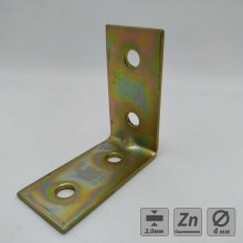 Кут 50мм * 50мм * 25мм меблевий монтажний ХЗШП (оцинкований)
